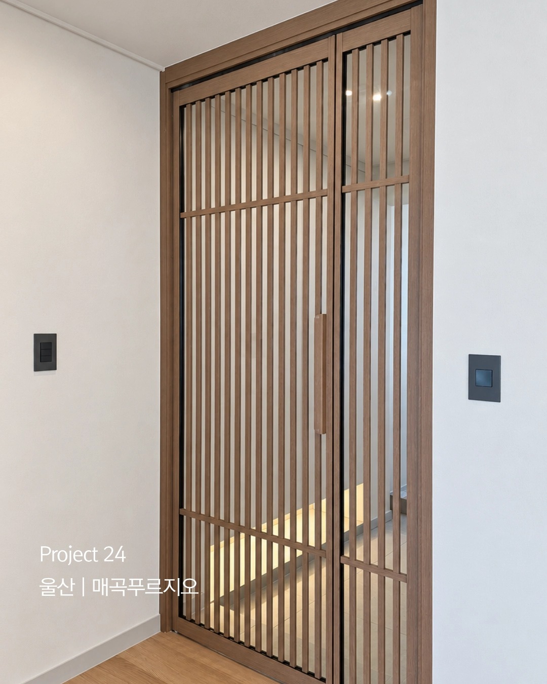 Project 24 울산 매곡푸르지오 양개형 비대칭 중문